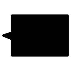 speech bubble glyph icon