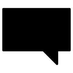 speech bubble glyph icon