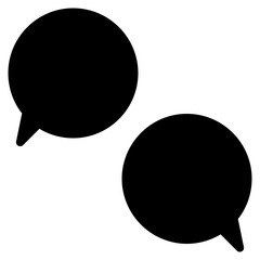 speech bubble glyph icon