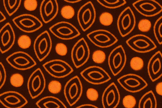 Colored African fabric – Seamless and textured pattern, cotton, photo