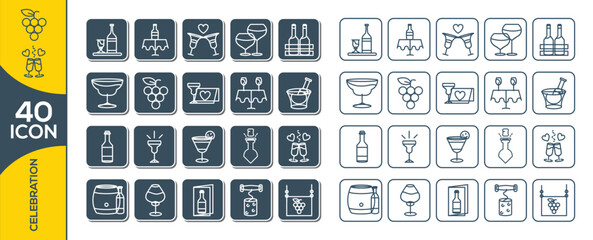 CELEBRATION ICON SET DESIGN
