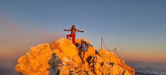 Sunrise at summit El Teide, Tenerife, Canary Islands, Spain
