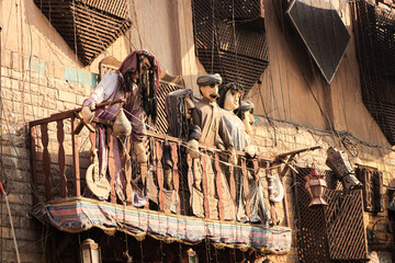Fototapeta na wymiar Khan El Khalili market in Islamic Cairo