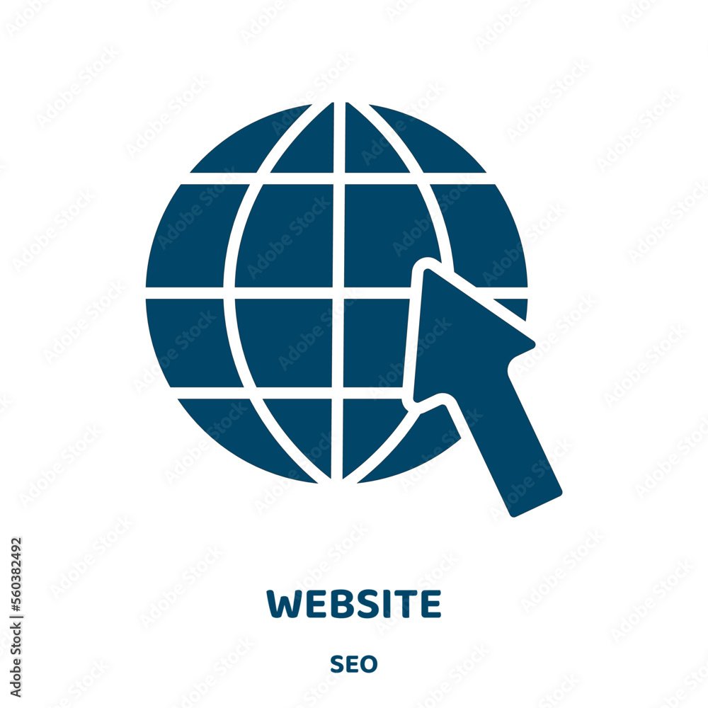 Poster website vector icon from seo collection. phone filled flat symbol for mobile concept and web design.