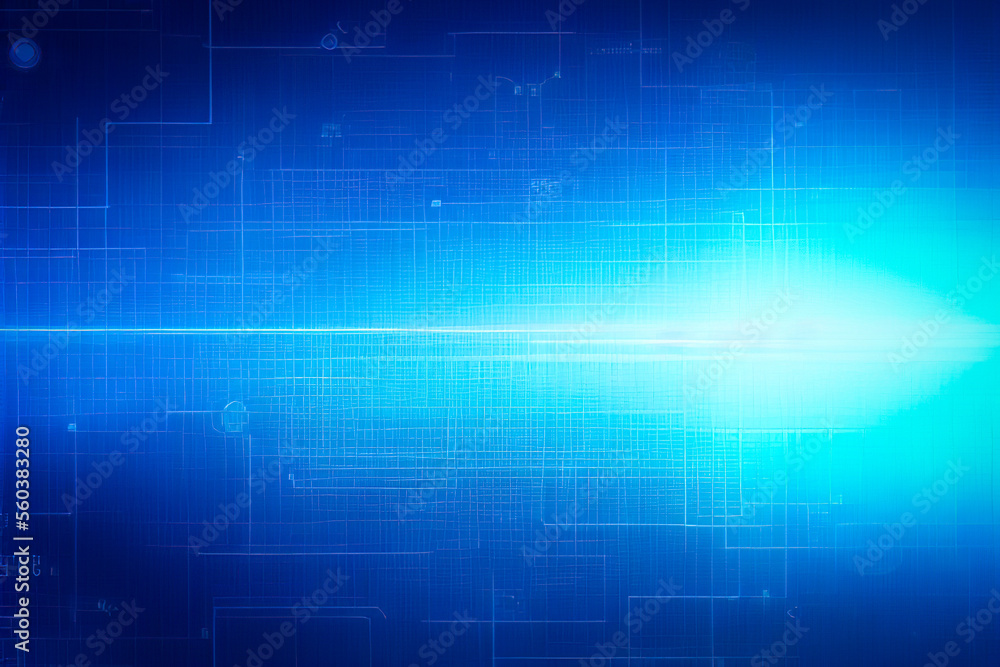 Poster abstract blue background. technology background. futuristic information technology. image created wi