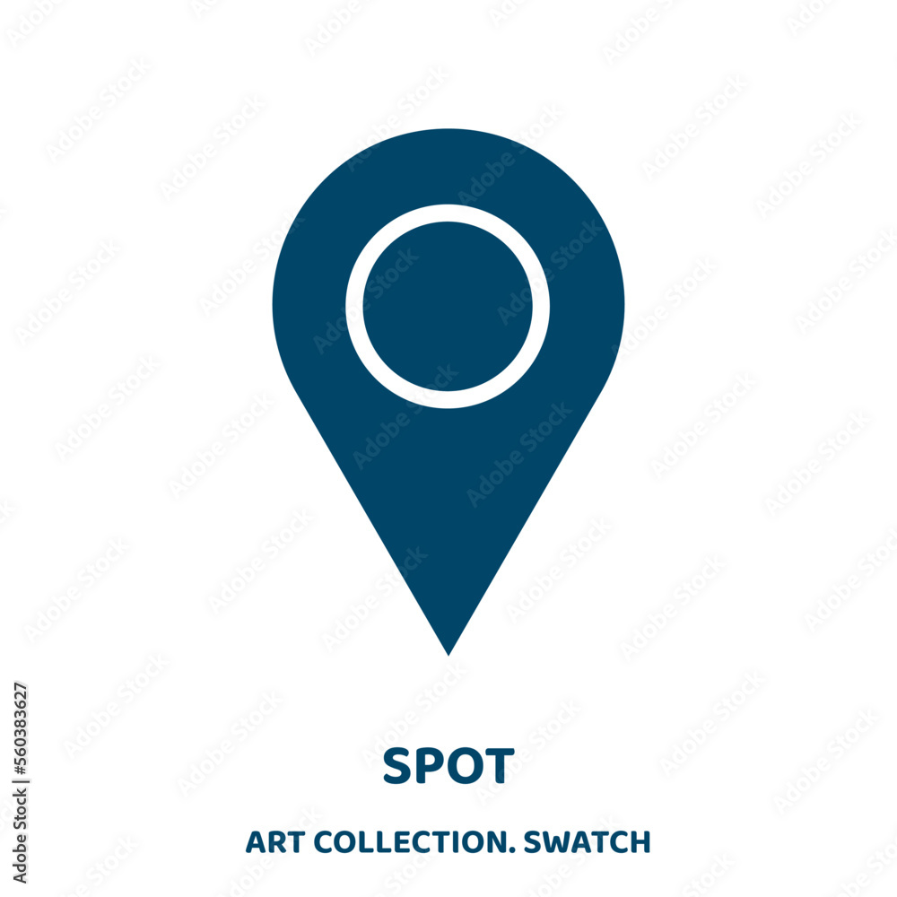 Poster spot vector icon from art collection. connection filled flat symbol for mobile concept and web desig
