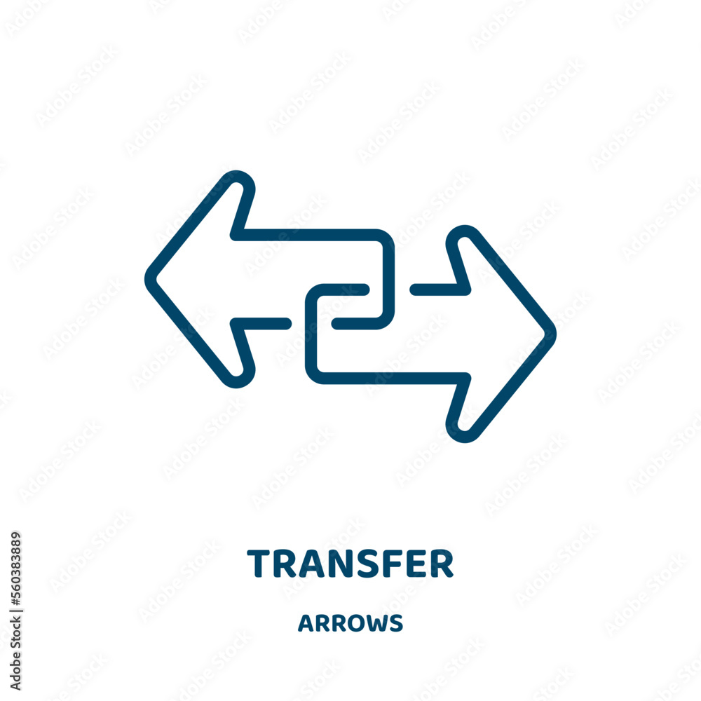 Aufkleber transfer vector icon from arrows collection. data filled flat symbol for mobile concept and web desi