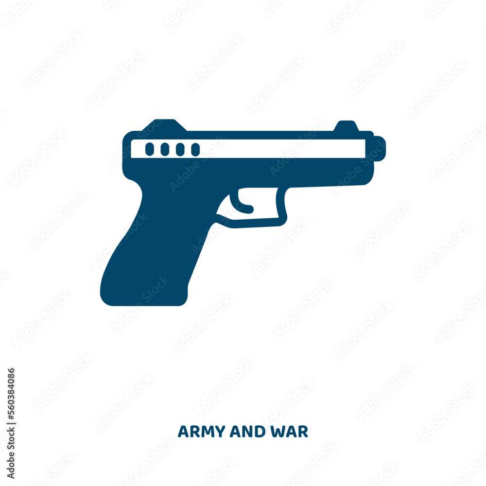 Poster vector icon from army and war collection. weapon filled flat symbol for mobile concept and web desig