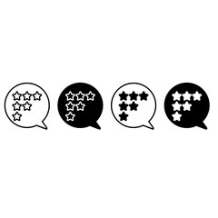 Rating icon vector. Grade illustration sign. Review symbol. comment logo.
