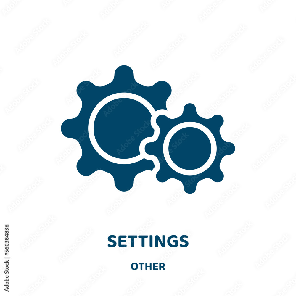 Poster settings vector icon from other collection. technology filled flat symbol for mobile concept and web
