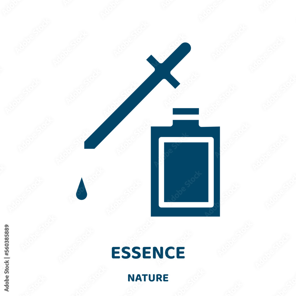 Poster essence vector icon from nature collection. oil filled flat symbol for mobile concept and web design
