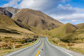 Mountain road. New Zealand