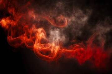 Fototapeta premium red smoke on black