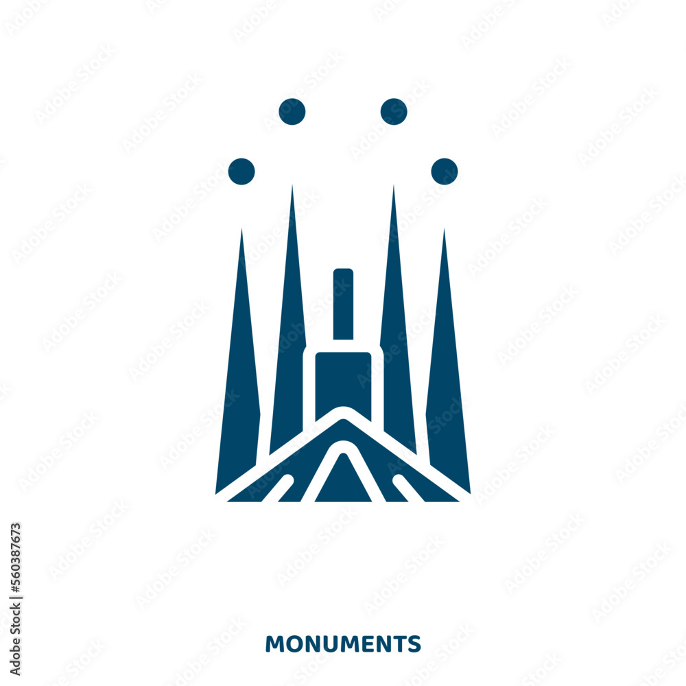Poster vector icon from monuments collection. travel filled flat symbol for mobile concept and web design. 