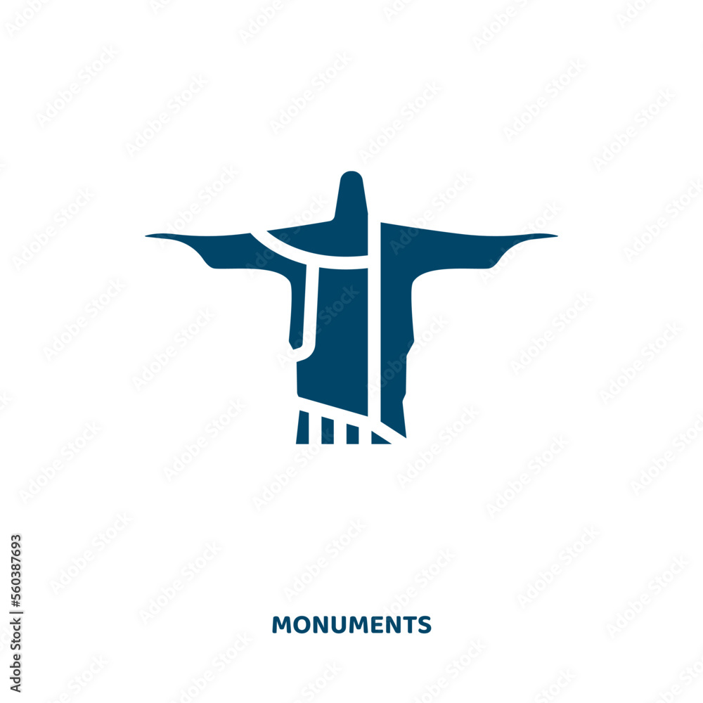 Poster vector icon from monuments collection. religious filled flat symbol for mobile concept and web desig
