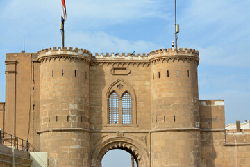 The Citadel of Cairo or Citadel of Saladin, a medieval Islamic-era fortification in Cairo, Egypt,...