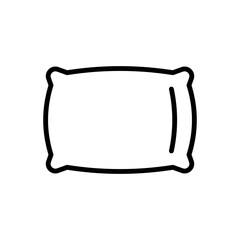 pillow icon vector design template in white background