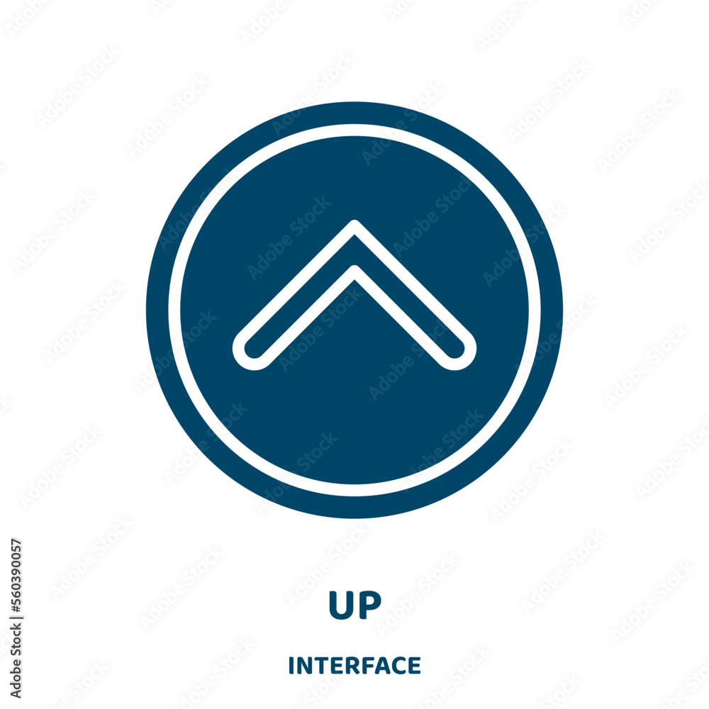 Poster up vector icon from interface collection. success filled flat symbol for mobile concept and web desi