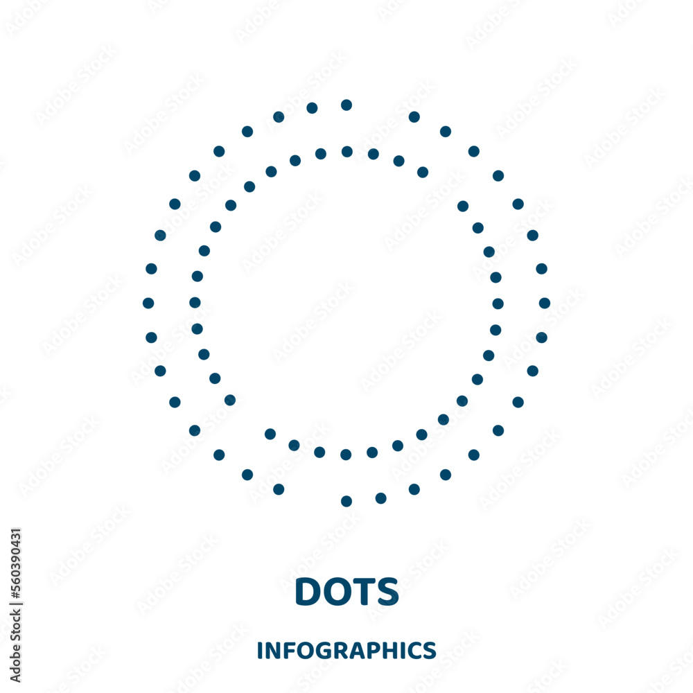 Poster dots vector icon from infographics collection. digital filled flat symbol for mobile concept and web
