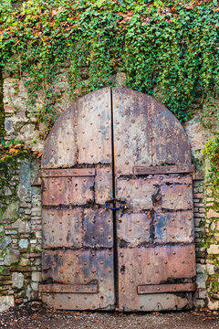 Old Metal Door, Lucca, Tuscany, Italy