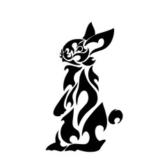 Tribal art design rabbit