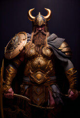 viking warrior king.  Generative AI .