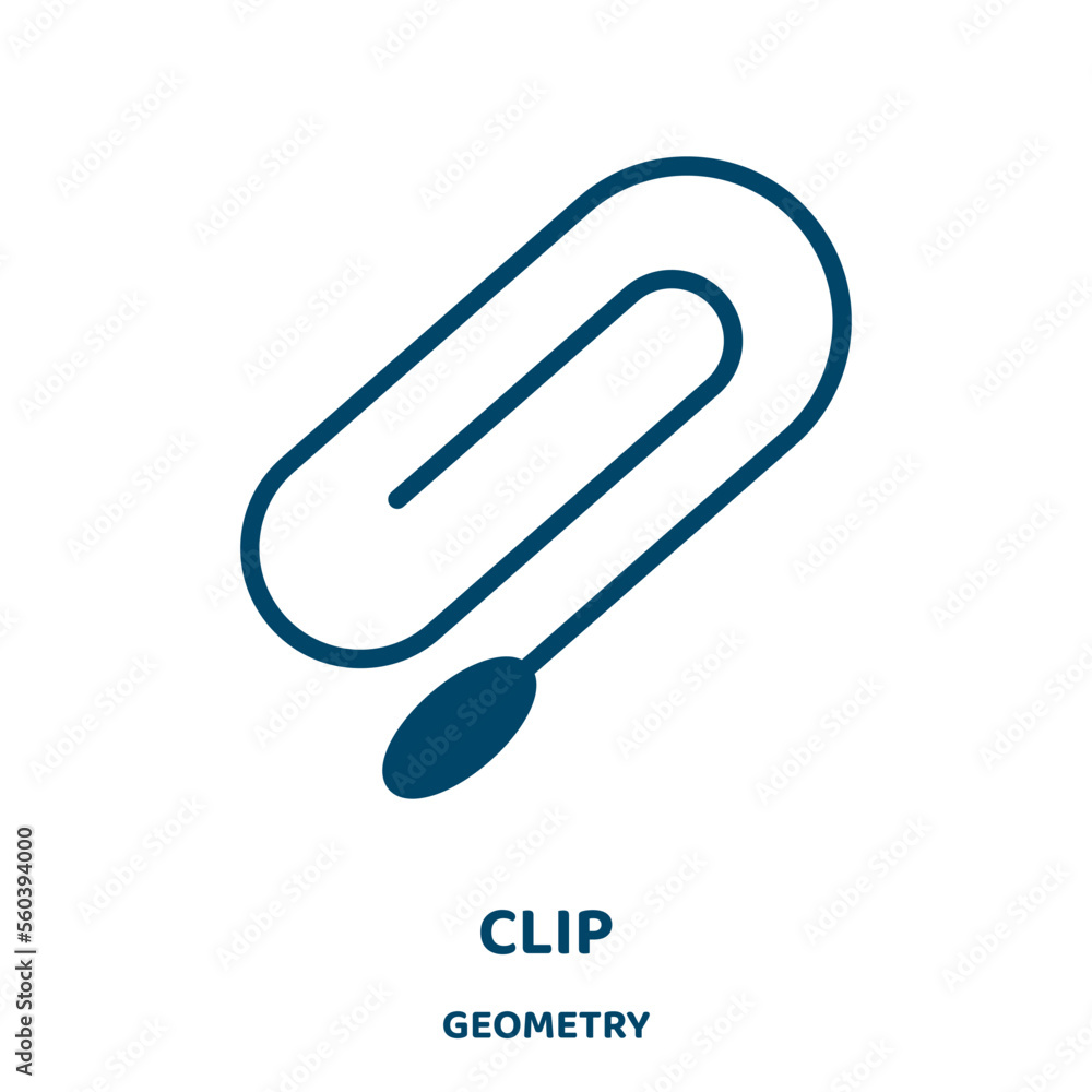 Poster clip vector icon from geometry collection. simple filled flat symbol for mobile concept and web desi