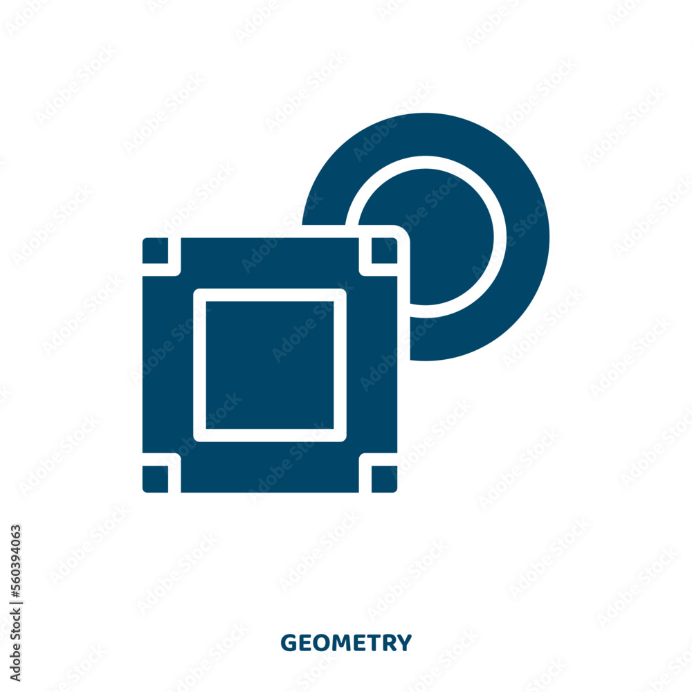 Poster vector vector icon from geometry collection. business filled flat symbol for mobile concept and web 