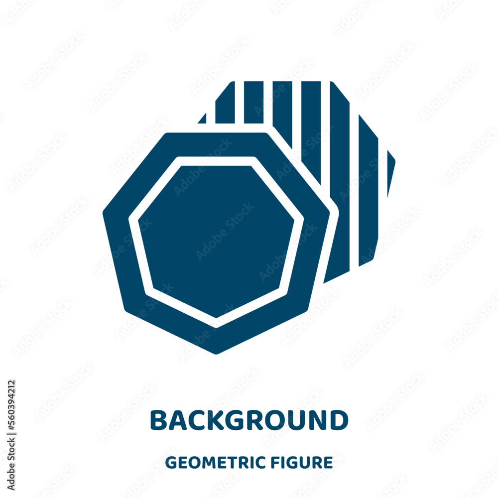 Poster background vector icon from geometric figure collection. button filled flat symbol for mobile concep