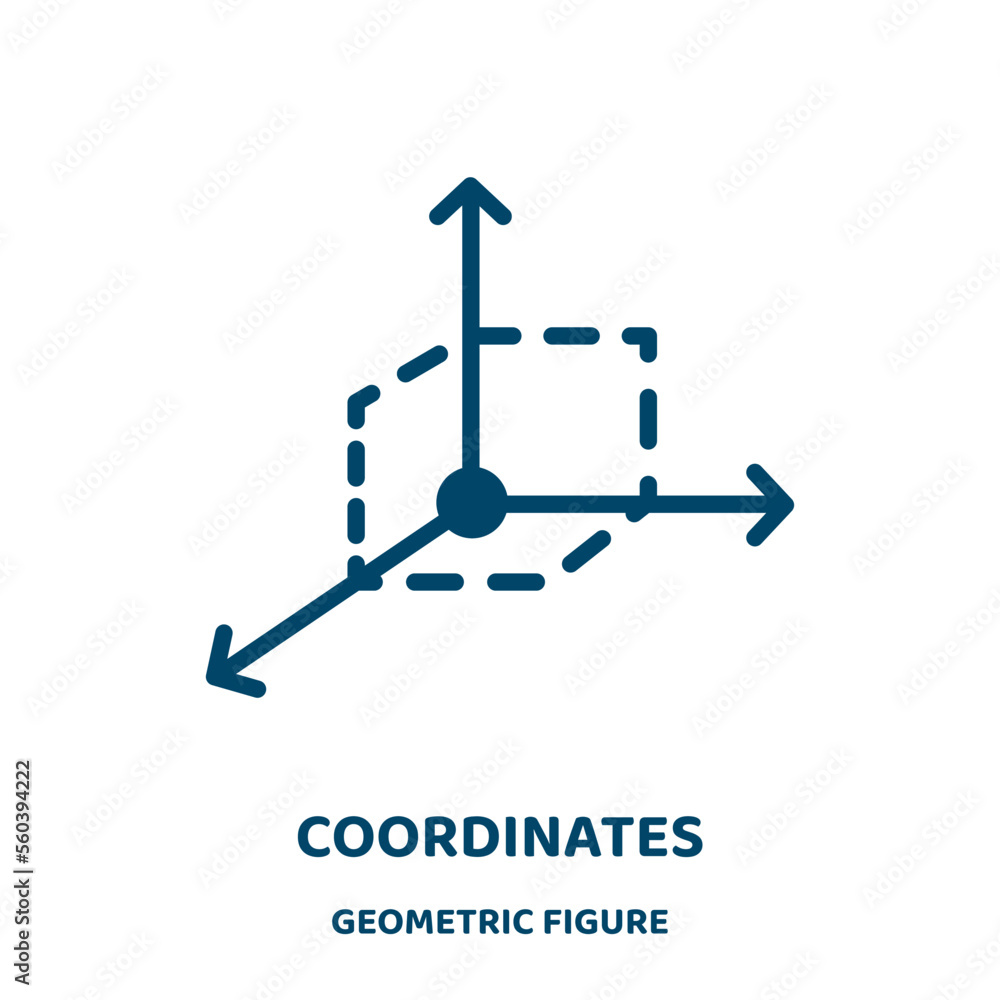 Poster coordinates vector icon from geometric figure collection. vector filled flat symbol for mobile conce