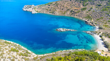 Chios island - Greece. Didima or Didyma beach (literally "twins") beach on the west side of the island