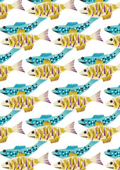 seamless pattern with fish