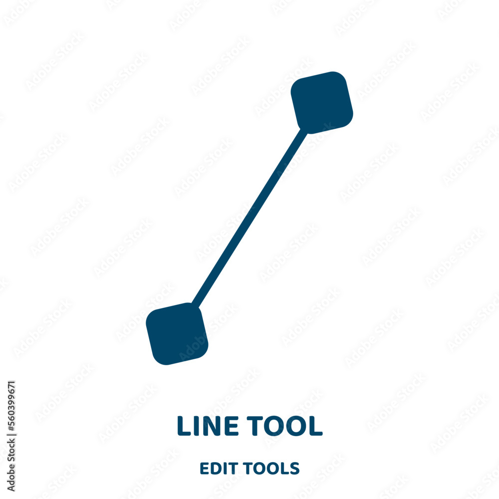 Poster line tool vector icon from edit tools collection. tool filled flat symbol for mobile concept and web