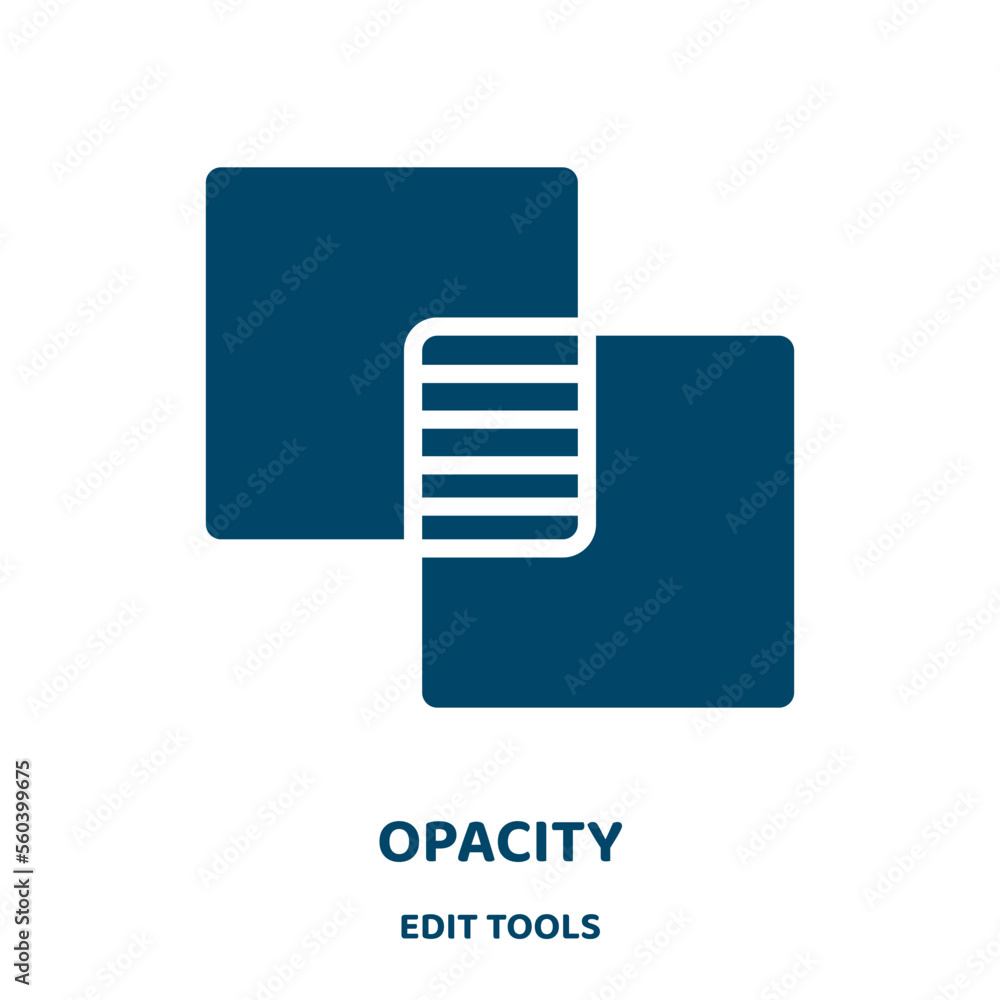 Poster opacity vector icon from edit tools collection. emblem filled flat symbol for mobile concept and web