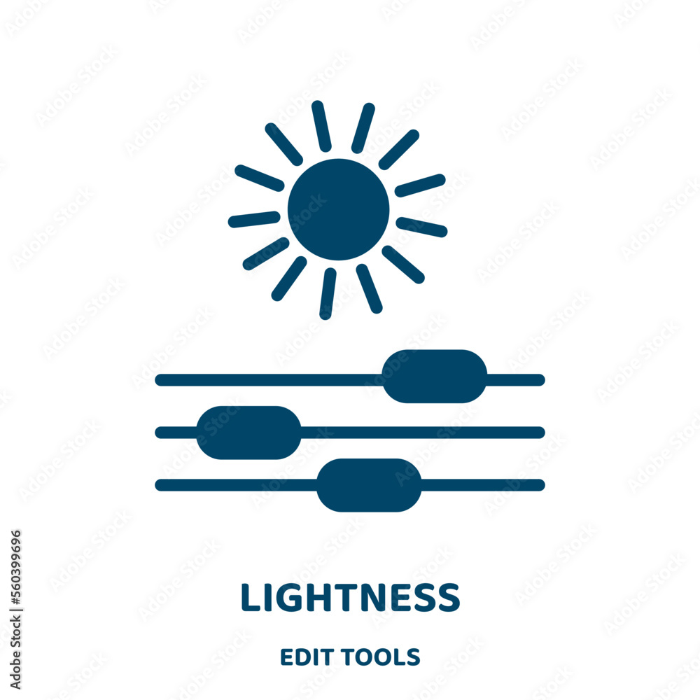 Poster lightness vector icon from edit tools collection. light filled flat symbol for mobile concept and we