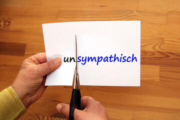 sympathisch oder unsympathisch