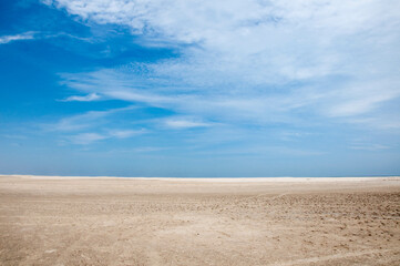 Fototapeta na wymiar sand and blue sky in brazil