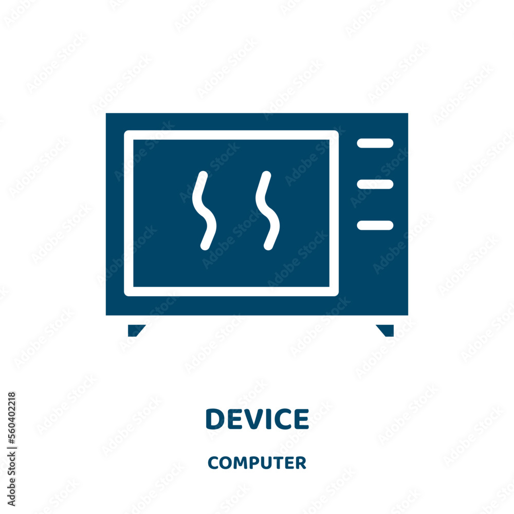 Poster device vector icon from computer collection. smart filled flat symbol for mobile concept and web des