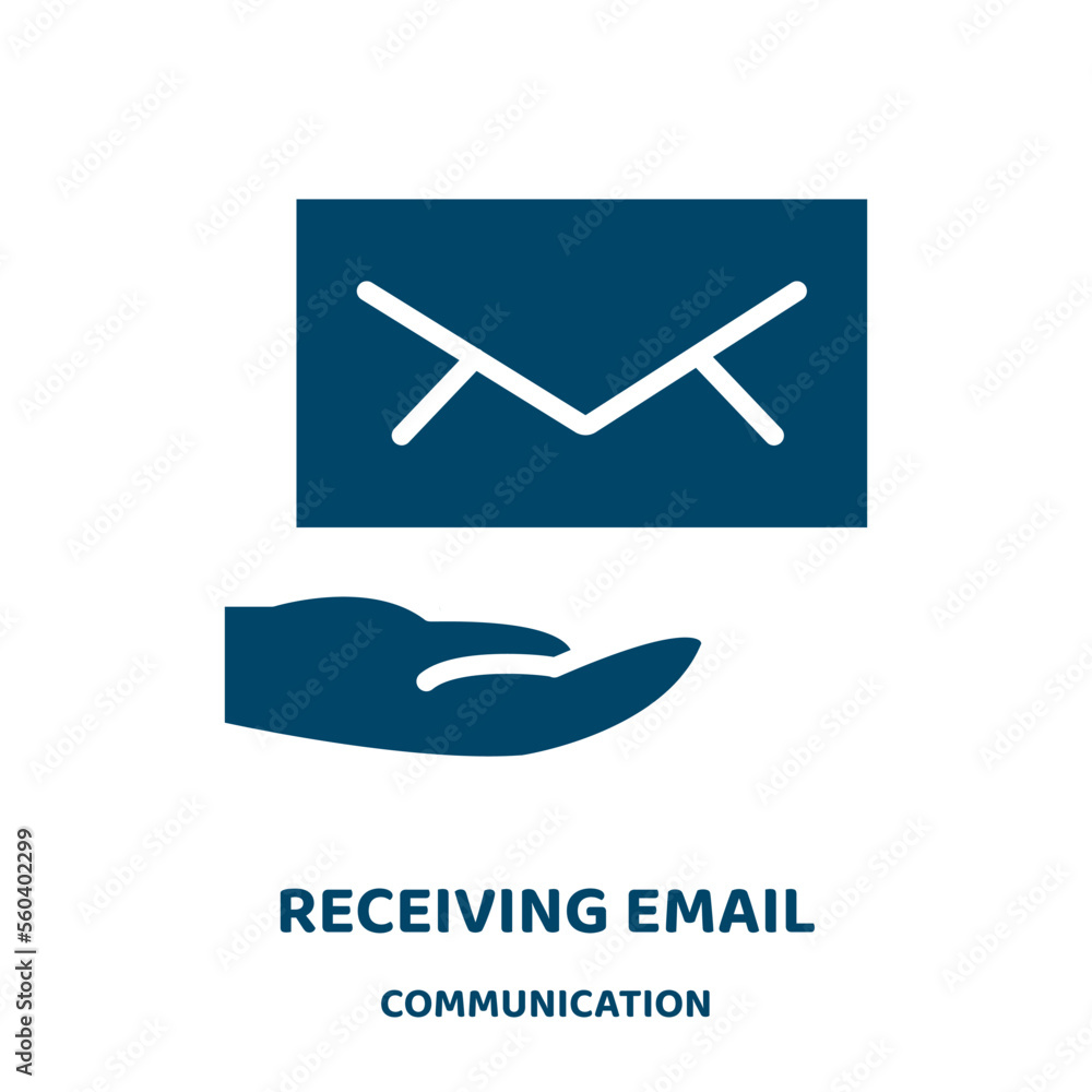 Aufkleber receiving email vector icon from communication collection. mail filled flat symbol for mobile concep