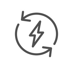 Energy related icon outline and linear vector.