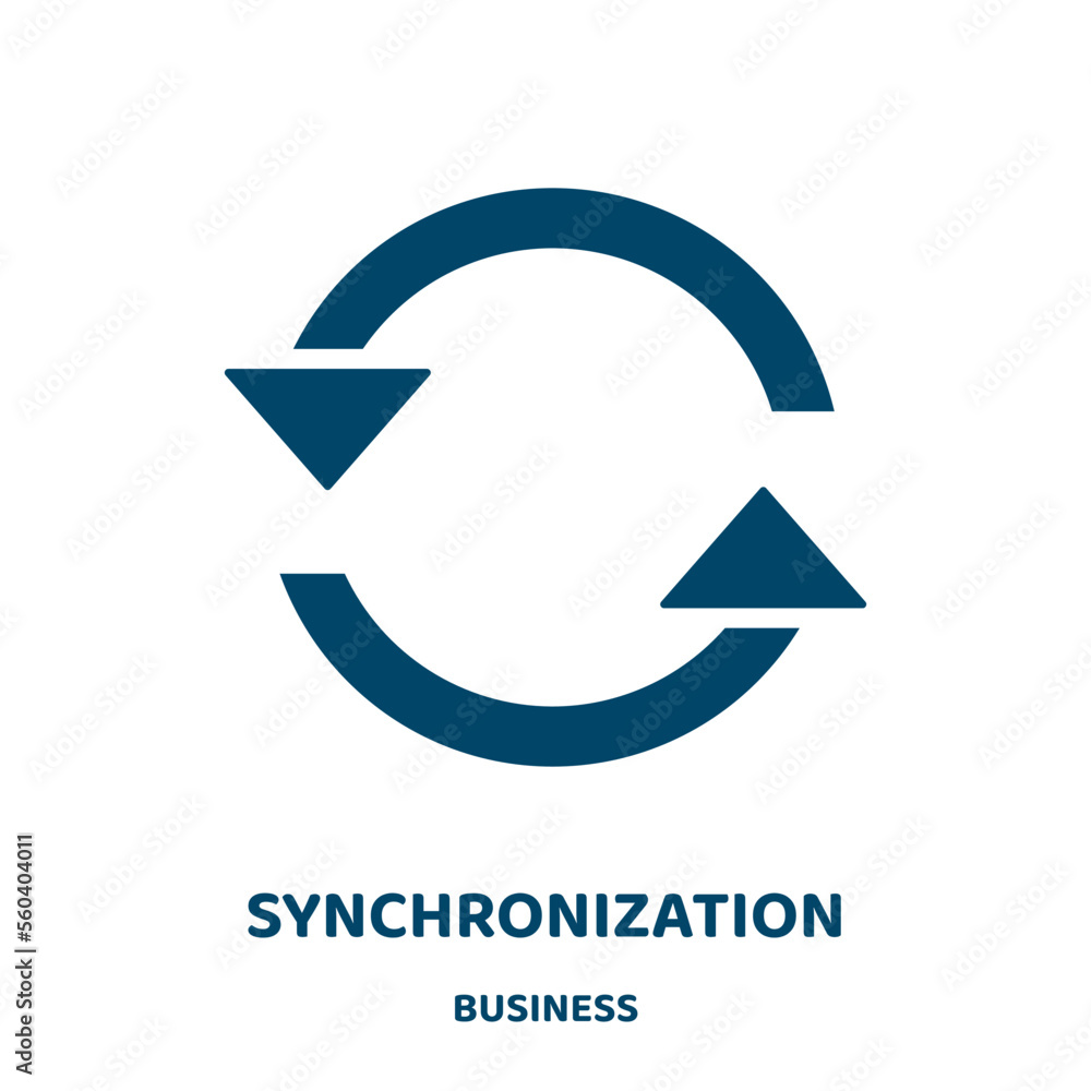 Poster synchronization vector icon from business collection. data filled flat symbol for mobile concept and