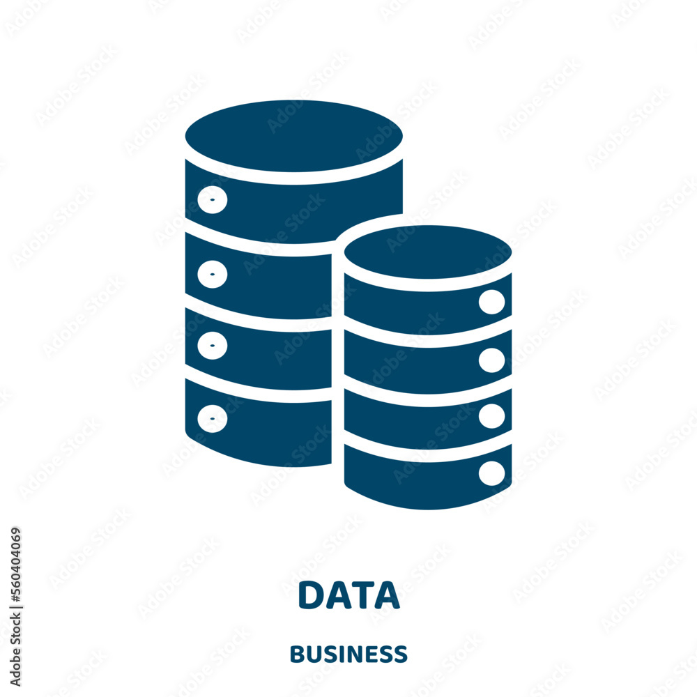 Poster data vector icon from business collection. business filled flat symbol for mobile concept and web de