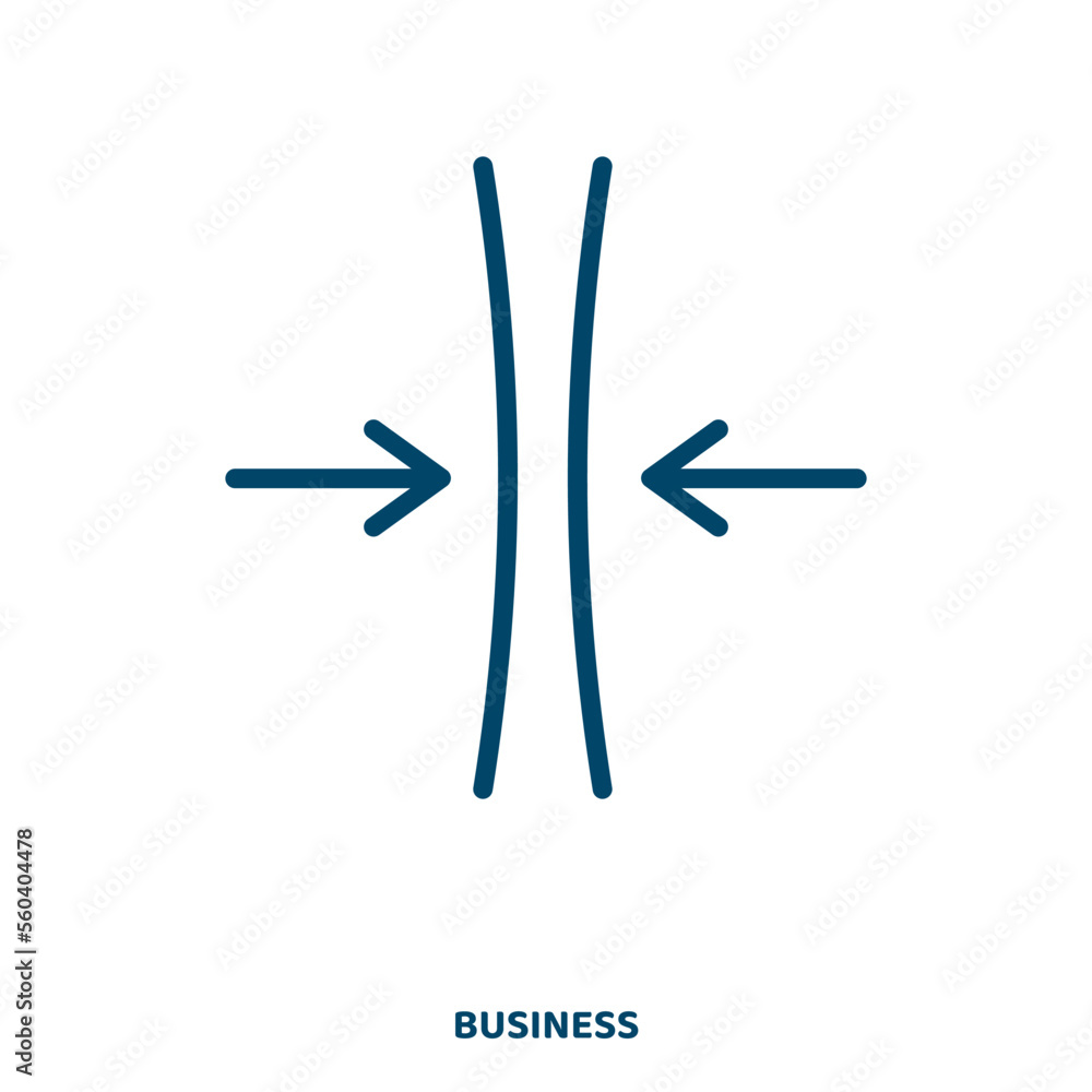 Poster thin vector icon from business collection. technology filled flat symbol for mobile concept and web 