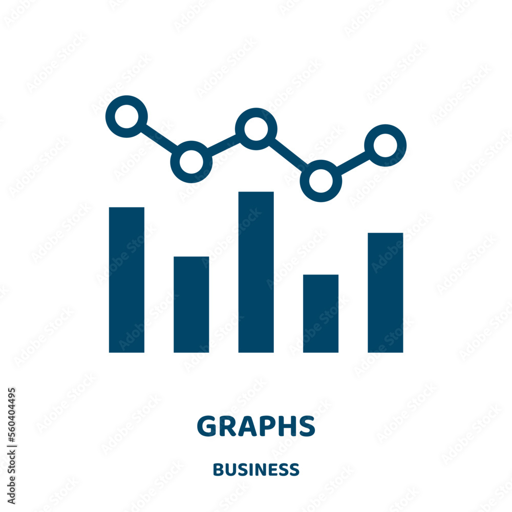 Poster graphs vector icon from business collection. business filled flat symbol for mobile concept and web 