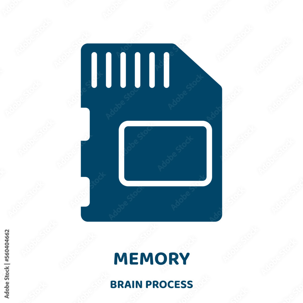 Poster memory vector icon from brain process collection. camera filled flat symbol for mobile concept and w
