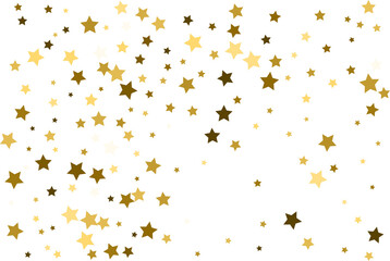 Random falling gold stars.