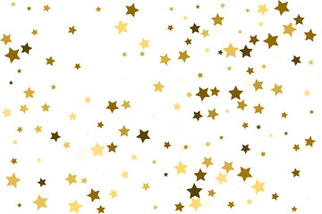 Random falling gold stars.