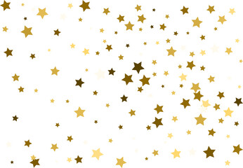 Random falling gold stars.