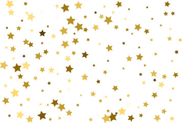 Random falling gold stars.