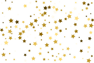 Random falling gold stars.